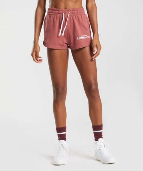 Women's Gymshark Social Club Shorts Rose | CA 7N135A